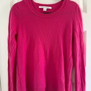 Lord & Taylor Fuchsia Crew Neck Sweater